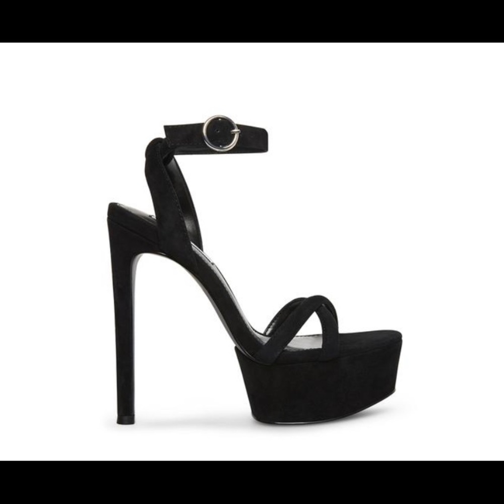 Steve Madden Black Platform Heels
